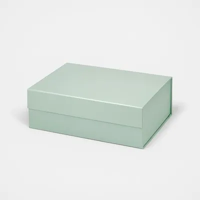 Produktbild von Magnetische Geschenkbox Salbei 330 x 255 x 115 mm (Außenmaße) A4 Dekorative Box