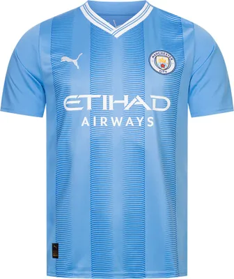 Image de Maillot domicile Puma Manchester City 2023/2024 (réplique) pour enfant - Taille 164