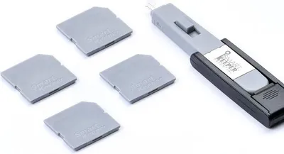 Produktbild von Smart Keeper Mini"SD Port" Blocker grau 4 Stk.+Key - Mini SD