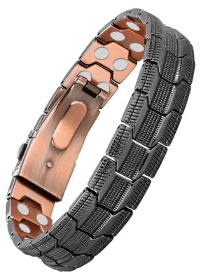 Produktbild von Solidchoice – Magnetisches Kupferarmband für Herren mit verstellbarem Verschluss