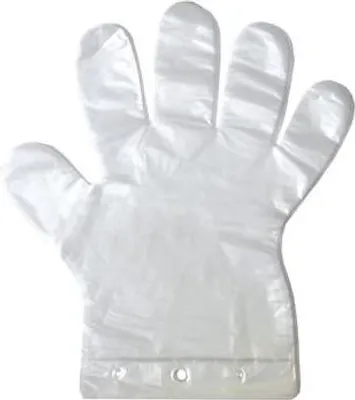 Produktbild von Klassische Handschuhe mit Loch, transparent, HDPE, 100 Stück Packung