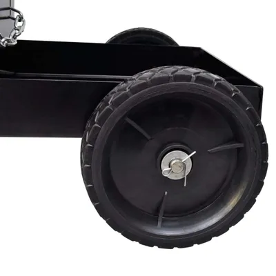 Produktbild von vidaXL Schweißwagen Schwarz Handwagen mit 3 Regalen