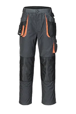 Produktbild von TERRATREND Herrenhose Größe 64 dunkelgrau/schwarz/orange