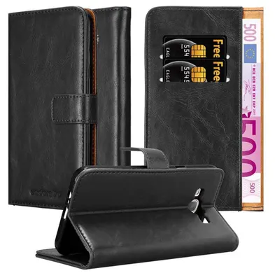 Immagine prodotto di Cadorabo cover per Samsung Galaxy A8 2015 cover protettiva in nero telefono cellulare cover libro caso caso