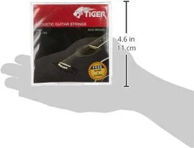 Produktbild von TIGER Akustische Gitarre Saiten, Super Light, Stahl