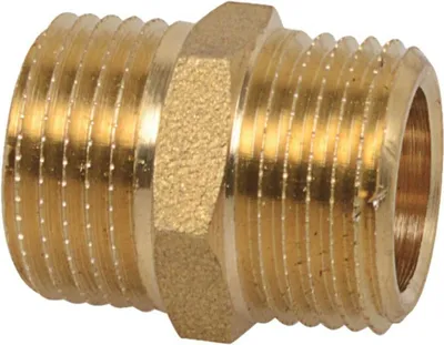 Produktbild von KIRCHHOFF MS Doppelnippel, blank, 3/4AG