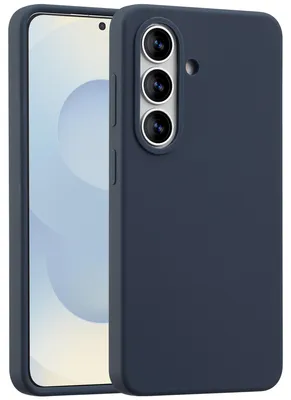 Immagine prodotto di Cover posteriore in silicone liquido Accezz con MagSafe per Samsung Galaxy S26 - Blu scuro