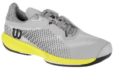 Image de Wilson - Chaussures de tennis « Kaos Swift 1.5 Clay » pour homme PP10356 (45 EU) (gris/jaune)