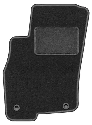 Obrázek produktu pro Velurový kobereček řidiče pro: Fiat Grande Punto 2005-2009 (hatchback) – 1 ks, grafitový, na míru – Wielganizator LUX