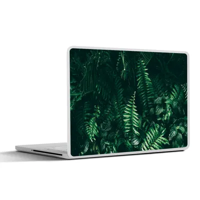 Produktbild von MuchoWow® Laptop Aufkleber Sticker Cover Blätter - Dschungel - Natur - Tropisch - Pflanzen 30x22 cm - Laptop-Sticker