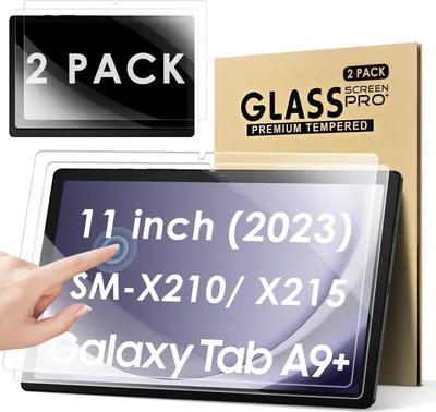 Zdjęcie produktu dla KATUMO 2-pak folii ochronnej do Samsung Galaxy Tab A9 Plus 11 cali 2023 - twardość 9H, odporna na zarysowania, bez pęcherzyków powietrza, szkło