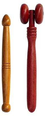 Produktbild von 2 Stück Triggerpunkt-Massagestab aus Holz für Muskelentspannung und Schmerzlinderung