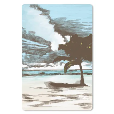 Produktbild von MuchoWow® Mauspad Mousepad Palme - Strand - Meer 18x27 cm - Mousepads - Maus Mat - Pad - Mausunterlage