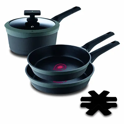 Image de Set de poêles Masterpro GASTRO 4 pièces noir aluminium