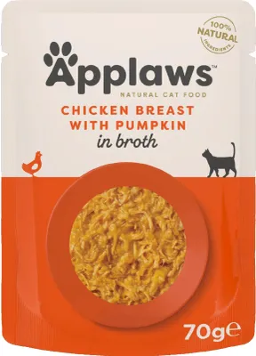 Zdjęcie produktu dla Applaws Chicken Breast with Pumpkin, Dorosły, Kurczak, Dynia, 70 g