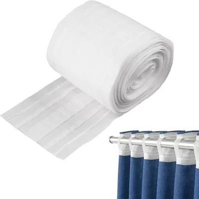 Zdjęcie produktu dla Taśma marszcząca 10 m x 8,5 cm, biała, do zasłon dekoracyjnych