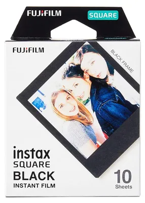 Image de Fujifilm Instax Square BLACK - film couleur instantané - ISO 800 - 10 poses