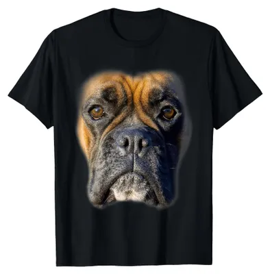 Productafbeelding van Boxerhond gezicht - T-shirt voor hondenliefhebbers