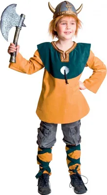 Produktbild von Wikinger Junge Kinderkostüm Gr. 140/152 Karneval Fasching