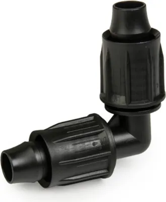 Image de Tuyau PE, coude 16mm pour tuyau PE, Bradas 2692