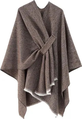 Produktbild von Damen-Schal, einfarbig, gestrickt, Stola aus Kaschmirimitat, Schultertuch, modisches Accessoire