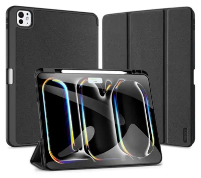 Produktbild von DUX DUCIS DOMO klappbares Case mit Stylus-Halter passend für iPad Pro 13 (2024) schwarz