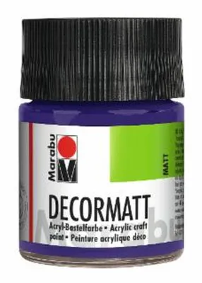Produktbild von Marabu 1401 05 051 Decormatt Acryl, Violett dunkel 051, 50 ml