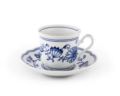 Zdjęcie produktu dla Filiżanka i spodek, porcelana Carlsbad, 200 ml, Leander, cebula