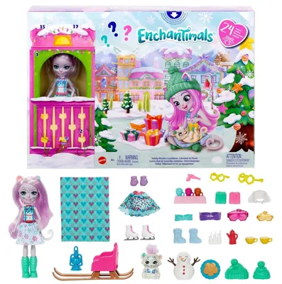 Zdjęcie produktu dla Kalendarz adwentowy - Lalki i akcesoria - Ok. 15 cm - 24 akcesoria - Od 4 lat
