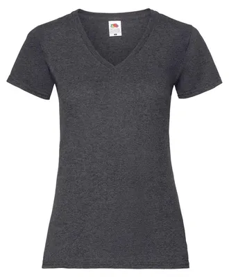 Obrázok produktu pre Dámske tričko, krátke rukávy - FOL V NECK T/W - dark h.grey - veľkosť L