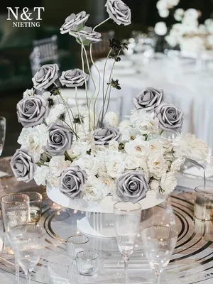 Produktbild von Kunstblumen Schaumrosen, 25 Stück, ca. 23 cm, für Hochzeiten
