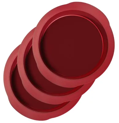 Produktbild von Silikon Kuchenform Rund Antihaft 20cm 3er Set BPA Frei