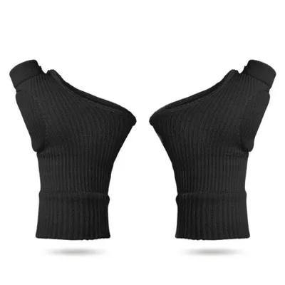 Produktbild von Therapie-Arthritis-Kompressionshandschuhe, fingerloser Handschuh mit Gel, zur Linderung von Schmerzen in Hand, Handgelenk, Daumen und Gelenken 2 Stück