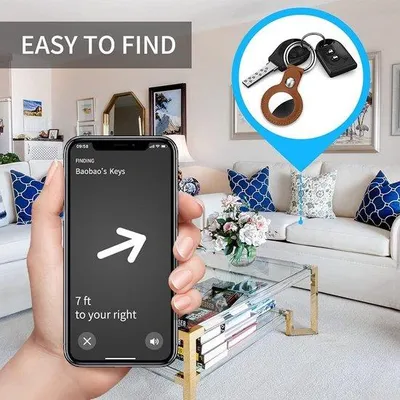 Obrázok produktu pre Ochranné puzdro zPolyuretánkože s príveskom na kľúče a Bluetooth lokátorom