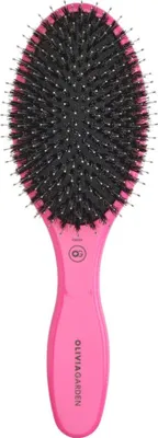 Zdjęcie produktu dla Olivia Garden Expert Care Oval Boar & Bristles Pink Szczotka do włosów z włosiem z dzika