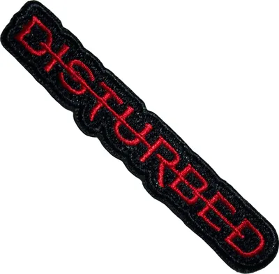Image de Disturbed - Ecusson à repasser "Strike Through" RO13674 (Taille unique) (Noir/Rouge)