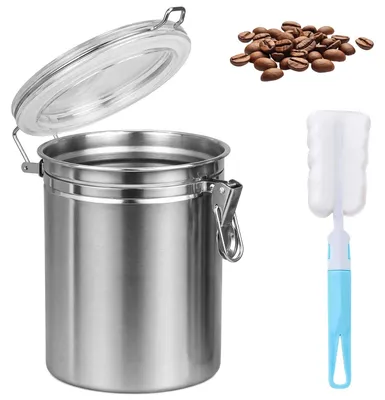 Luftdichter Kaffeebehälter 1800 ml Edelstahl mit Deckel