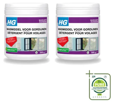 Produktbild von 2 x HG Gardinenwaschmittel 500 g - Großpackung - 2 Stücke