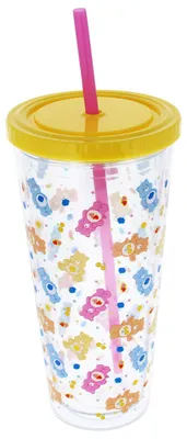 Produktbild von Glücksbärchis Becher mit Strohhalm 350 ml