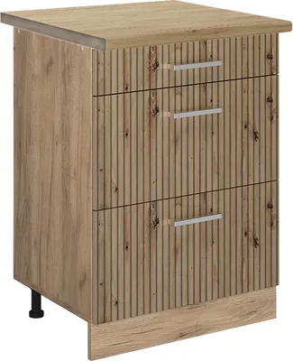 Obrázok produktu pre Kuchynská spodná skrinka Vicco R-Line Remeselný dub 60 cm so zásuvkami, dub AP, Model 49150