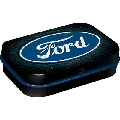 Obrázok produktu pre Nostalgic-Art - Pillbox - Ford - Ford Logo Blue Shine