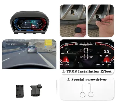 Obrázok produktu pre Digitálny prístrojový panel, bezdrôtové CarPlay, kompatibilita s BMW X2 radu F39 (2018–2020), monitorovanie v reálnom čase, F39 s CarPlay a TPMS