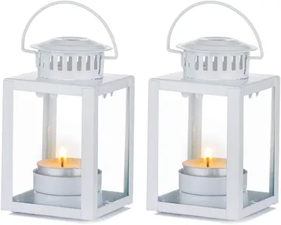 Obrázok produktu pre Dekoratívne lampy, 2 kusy. Vnútorné svietniky na čajové sviečky