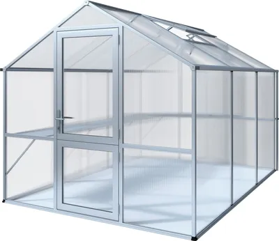 Produktbild von KGT Gewächshaus "Rose III" pressblank 7,5 m² 10 mm HKP