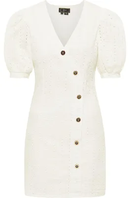 Image de Robe courte pour femmes faina, modèle 19223101-FA01, couleur blanche, taille M