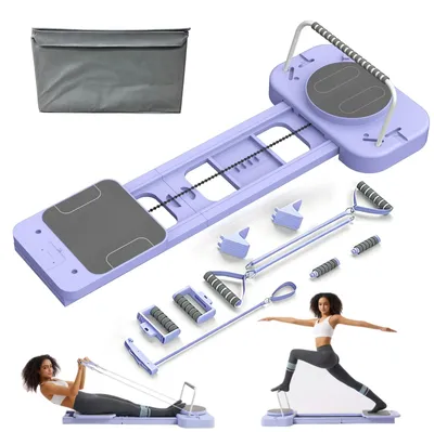 Imagen del producto de Tabla para máquina de Pilates Reformer - Máquina de Pilates portátil multifuncional - Plegable - Material ABS