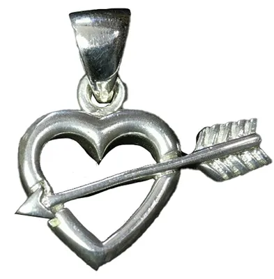 Produktbild von Herz mit Pfeiln Schmuck Anhänger 925er Silber