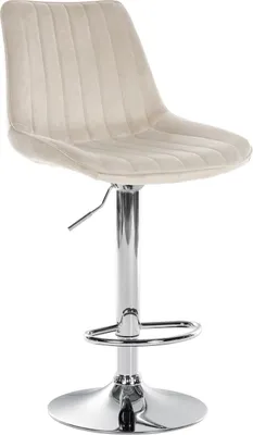 Produktbild von Barhocker Toni Samt chrom creme