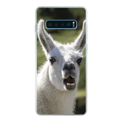 Produktbild von MuchoWow® Handyhülle Schutzhülle Hülle für Samsung Galaxy S10 Plus Lama - Lustig - Kinder - Jungen - Mädchen - Kinder Silikon Softcase Handy Hülle - Schutzhülle