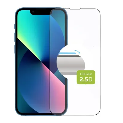 Produktbild von Festes Full-Cover aus gehärtetem Glas für Apple iPhone 14 Max - Schwarz